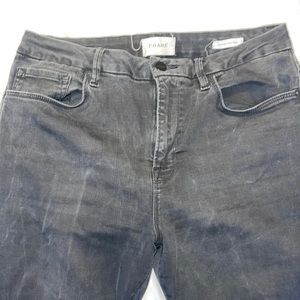 Frame black denim Le Crop Mini Boot jeans size 31.